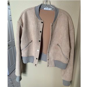 Faux suede jacket